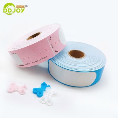 DD Joy Rollo desechable de tamaño adulto Impresora térmica de identificación de hospital con pulsera azul