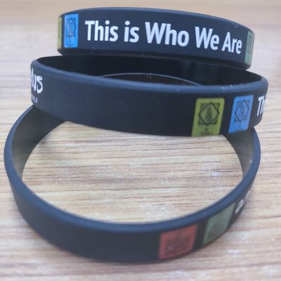 Material de silicona pulsera personalizada con grabado para eventos 2024 artículos Silicona impermeable