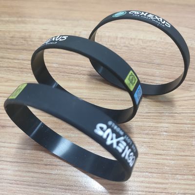Material de silicona pulsera personalizada con grabado para eventos 2024 artículos Silicona impermeable