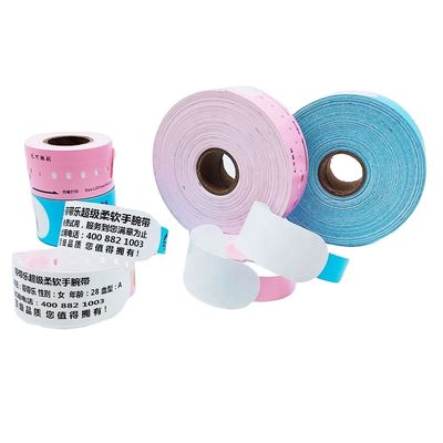 Pulsera de papel sintético térmico para adultos y niños