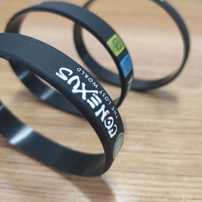 Material de silicona pulsera personalizada con grabado para eventos 2024 artículos Silicona impermeable