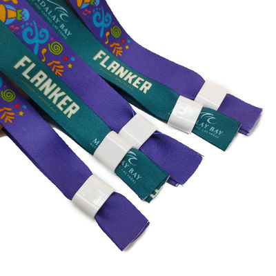 Pulsera de identificación para eventos de festivales DDJOY Tela de bloqueo de dirección única de tela de poliéster