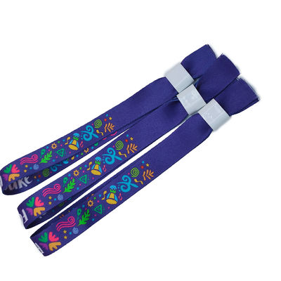 Pulsera de identificación para eventos de festivales DDJOY Tela de bloqueo de dirección única de tela de poliéster
