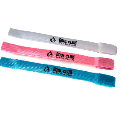 255.16*20mm Impresión personalizada de pulsera LED para fiestas y eventos que brillan en la oscuridad