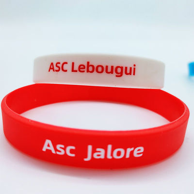 170*12*2mm Ancho de banda Brillante en oscuro Pulsera de silicio personalizada para eventos Festival