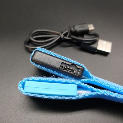 Pulsera LED de impresión offset de pantalla de seda personalizada de nylon para correr por la noche Brillo en brazalete oscuro