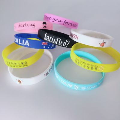 Pulsera de silicona impermeable naranja brillante en oscuro pulsera personalizada regalo de pulsera