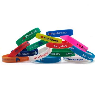 Pulsera de silicona impermeable naranja brillante en oscuro pulsera personalizada regalo de pulsera