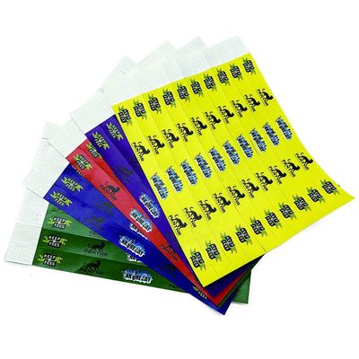 Pulseras Tyvek de color naranja impresas a medida para eventos Envío rápido a su puerta