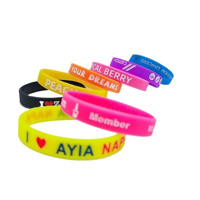 Técnica en relieve Multicolor silicona pulsera pulseras de goma para el estilo náutico