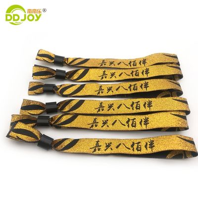 Polyester a medida Fiesta Brazalete tejido Brazalete de tela Tejido Brazaletes TNT Envío