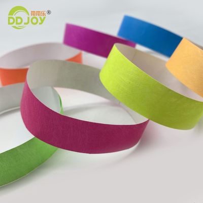 Tyvek Bracelets personalizados con cierre adhesivo fuerte