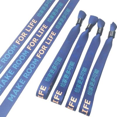 Eventos personalizados Fiesta Fiesta Brazaletes RFID con tela de poliéster e impresión de logotipo
