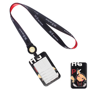 Logotipo personalizado llavero collar correa de cordón transferencia térmica impresa para la oficina esencial