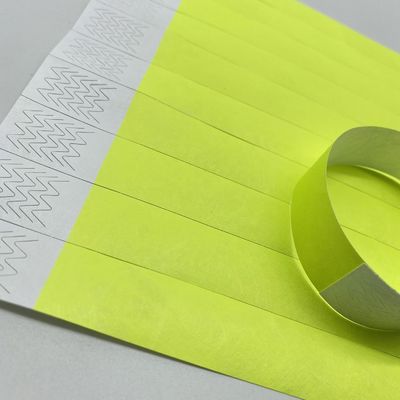 Puñeta Tyvek de cierre adhesivo fuerte en colores de neón para la identificación a prueba de agua