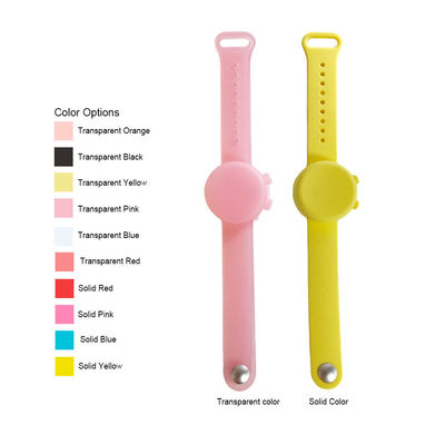 Pulsera de desinfectante de mano de silicona con dispensador ajustable Brazalete de arte coleccionable