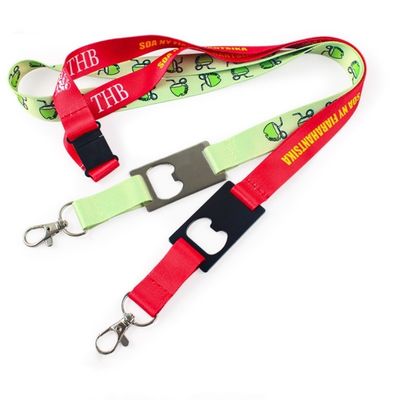 Cadenas de llave de transferencia caliente personalizada correa de cuello cordones de poliéster para llaves muchos colores
