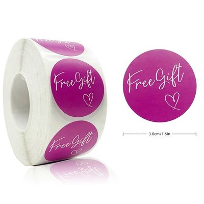 1.5&quot; etiquetas redondas adhesivas 500 piezas por rollo de gracias