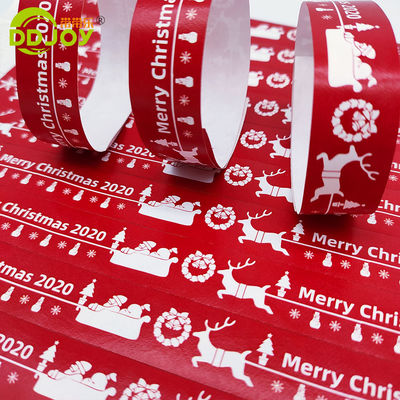 Bandas de papel desechables amarillas impermeables Tyvek para la identificación de eventos