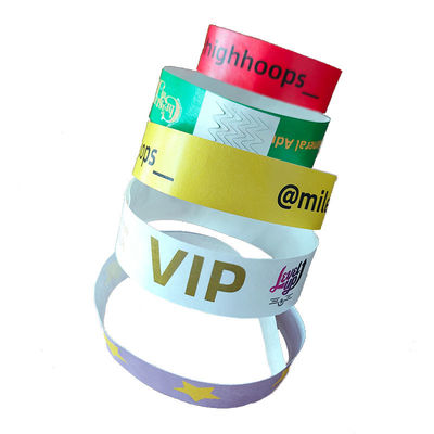 Pulsera única para la identificación en eventos/festivales/parques Personalizable a prueba de agua