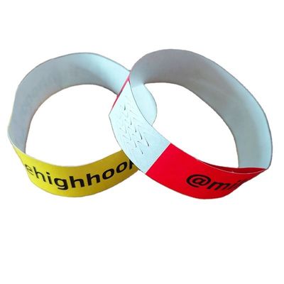 Pulsera única para la identificación en eventos/festivales/parques Personalizable a prueba de agua