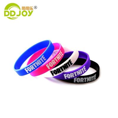 Pulsera de silicona roja para eventos Color sólido Pulsera para adultos Tipo de joyería Brazaletes