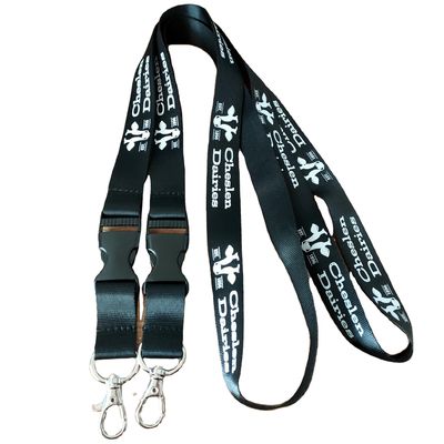 Lanyards de sublimación personalizados para agencia de viajes 1 Impresión a color y hebilla de seguridad
