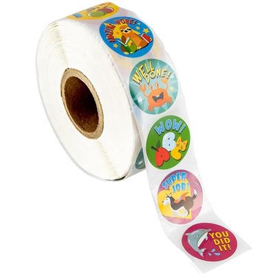 1 pulgada de 25 mm pegatinas redondas 500 pcs lindos animales etiquetas para recompensas escolares y maestros
