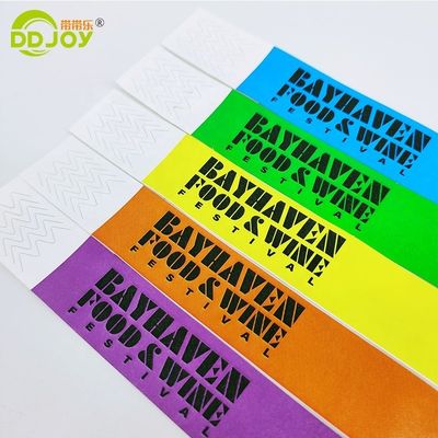250*25mm/250*19mm resistente a las lágrimas impermeable DuPont Tyvek Papel de muñeca para eventos