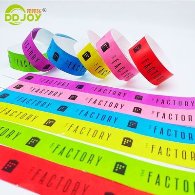 250*25mm/250*19mm resistente a las lágrimas impermeable DuPont Tyvek Papel de muñeca para eventos