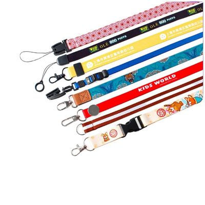 Jacquard de poliéster/sublimación de cuello de cordón diseño personalizado y muchos colores para regalos