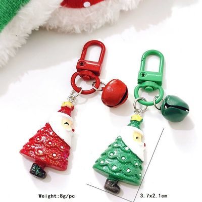 Cartoon Santa Claus Árbol de Navidad Campana Clavier Mochila Pantalón Ornamento de teléfono móvil
