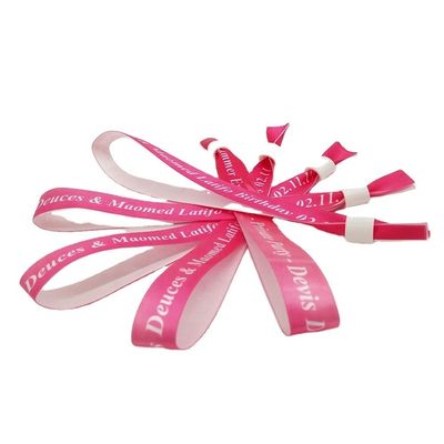 Pulsera de tejido de poliéster personalizada colorida para escenarios de uso ilimitado