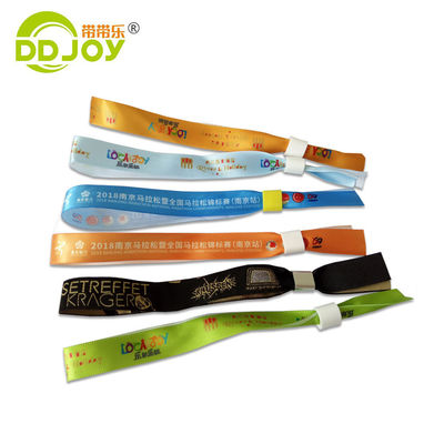 Pulsera de tejido de poliéster personalizada colorida para escenarios de uso ilimitado