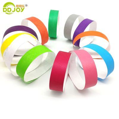 Pulseras de papel Tyvek resistentes a las lágrimas para celebraciones de bodas 250*25mm y 250*19mm