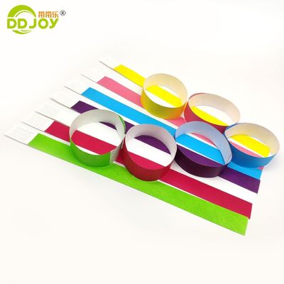 Pulseras de papel Tyvek resistentes a las lágrimas para celebraciones de bodas 250*25mm y 250*19mm