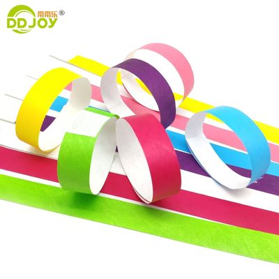 Pulseras de papel Tyvek resistentes a las lágrimas para celebraciones de bodas 250*25mm y 250*19mm