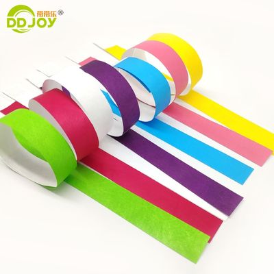Pulseras de papel Tyvek resistentes a las lágrimas para celebraciones de bodas 250*25mm y 250*19mm