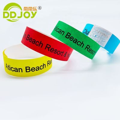 Banda de brazo personalizada para eventos navideños Papel desechable impermeable Tyvek Pulsera DDJOY