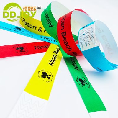 Banda de brazo personalizada para eventos navideños Papel desechable impermeable Tyvek Pulsera DDJOY