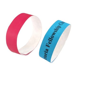 TYK1056D año chino OEM pulsera de papel Tyvek personalizada con técnica impresa