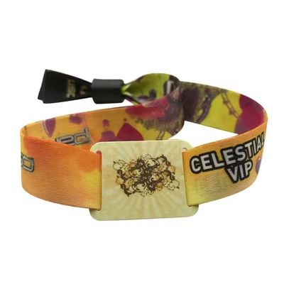 Brazaletes con chip de RFID personalizados Artwork Marcas Logotipo Impresión de texto para el evento Fiesta