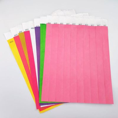 TYK1056D año chino OEM pulsera de papel Tyvek personalizada con técnica impresa
