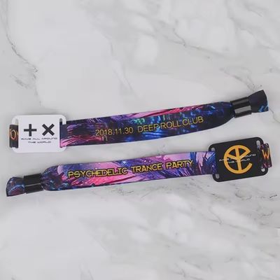 Brazaletes con chip de RFID personalizados Artwork Marcas Logotipo Impresión de texto para el evento Fiesta