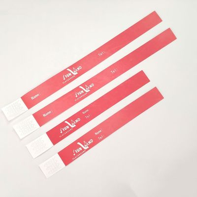 TYK1056D año chino OEM pulsera de papel Tyvek personalizada con técnica impresa