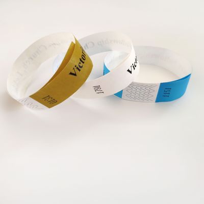 TYK1056D año chino OEM pulsera de papel Tyvek personalizada con técnica impresa