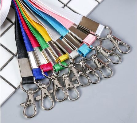Herramienta de sublimación de poliéster personalizada cordón llavero patrón cordón con logotipo personalizado