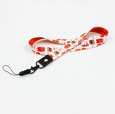Herramienta de sublimación de poliéster personalizada cordón llavero patrón cordón con logotipo personalizado