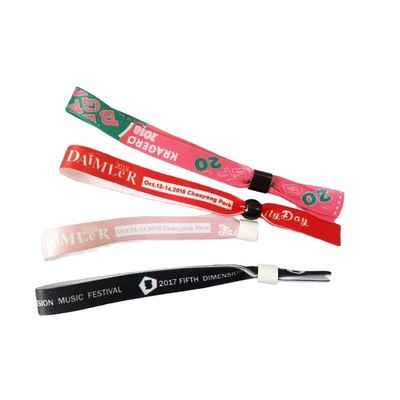 Brazaletes de tela de 350*15mm Logotipo personalizado para decoración de vacaciones y regalos Eco amigable