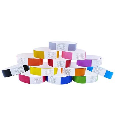 100pcs Cuenta 3/4 pulgadas Tyvek pulsera para el acceso conveniente evento y seguridad